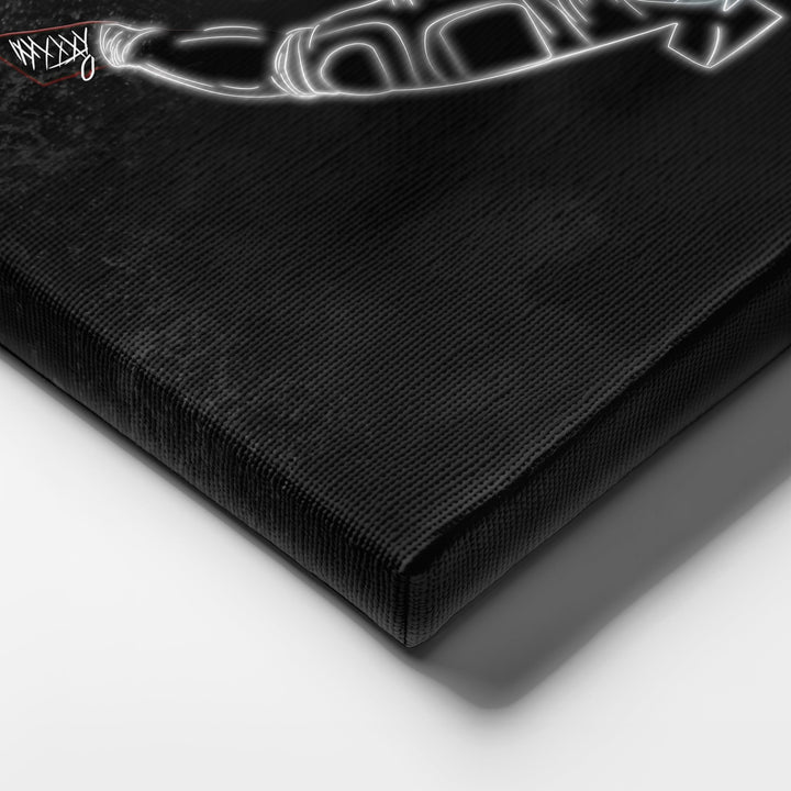 A.J. Brown Neon Canvas Art | Eagles Wall Decor - CanvasNeon