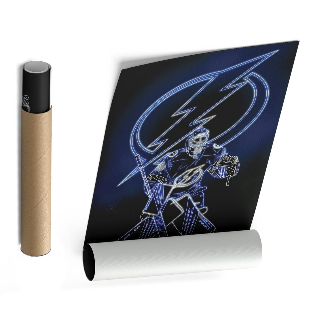 Andrei Vasilevskiy Neon Canvas Art | Lightning Wall Decor - CanvasNeon