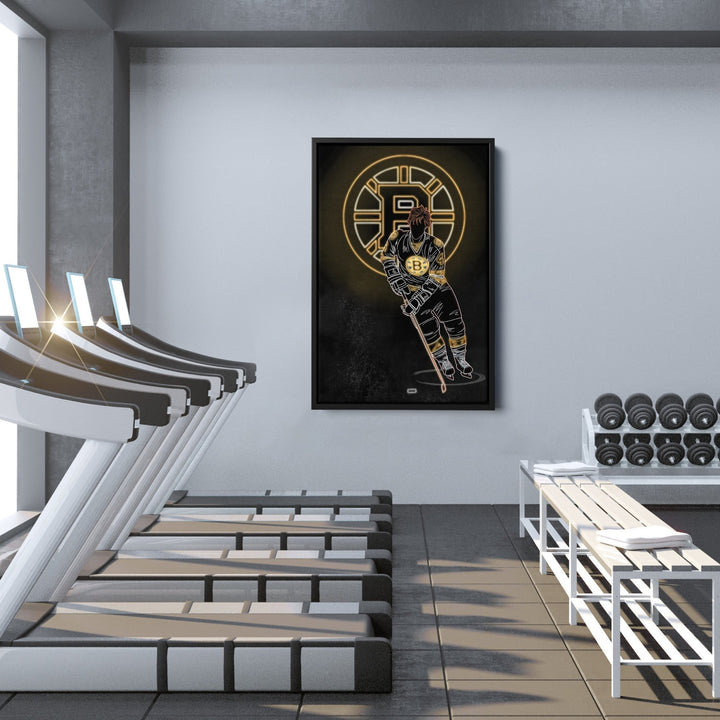 Bobby Orr Neon Canvas Art | Bruins Wall Decor - CanvasNeon