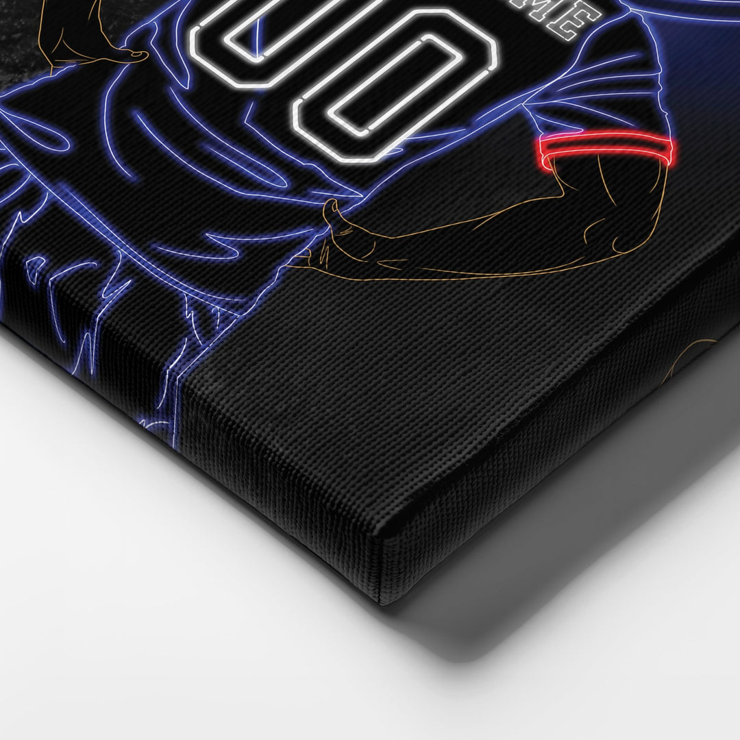 Chicago Fire FC Personalized Jersey Canvas | Neon Wall Art - CanvasNeon