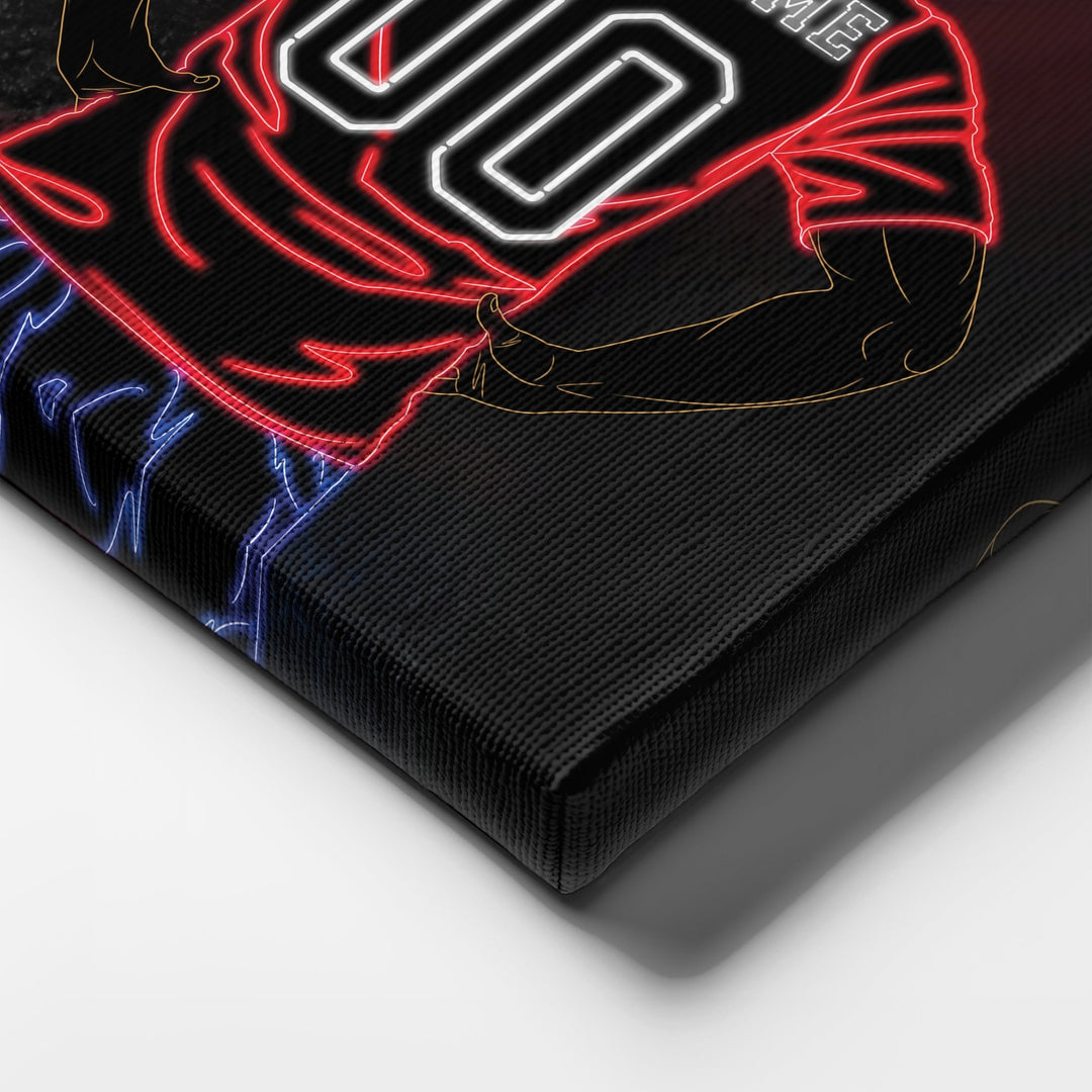 FC Dallas Personalized Jersey Canvas | Neon Wall Art - CanvasNeon