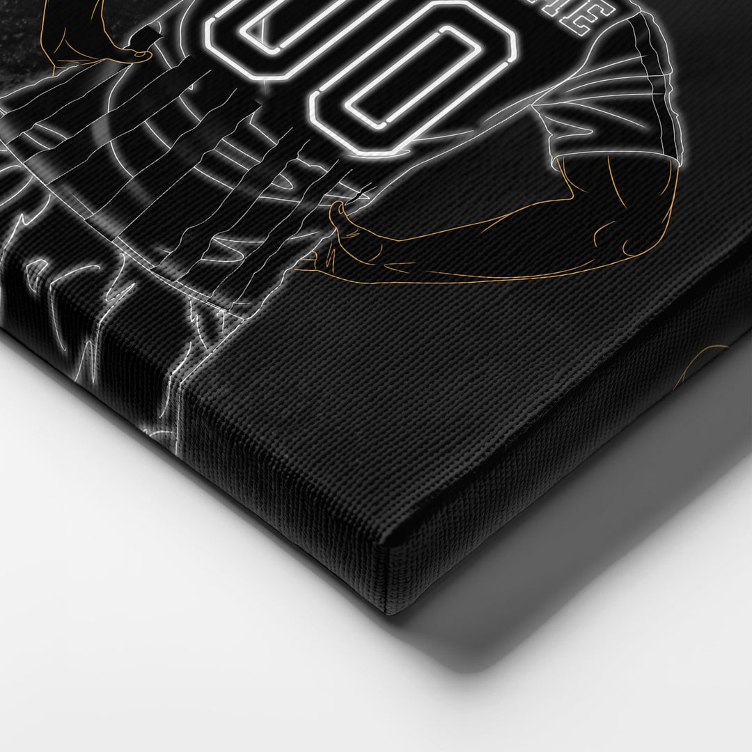 Juventus Personalized Jersey Canvas | Neon Wall Art - CanvasNeon