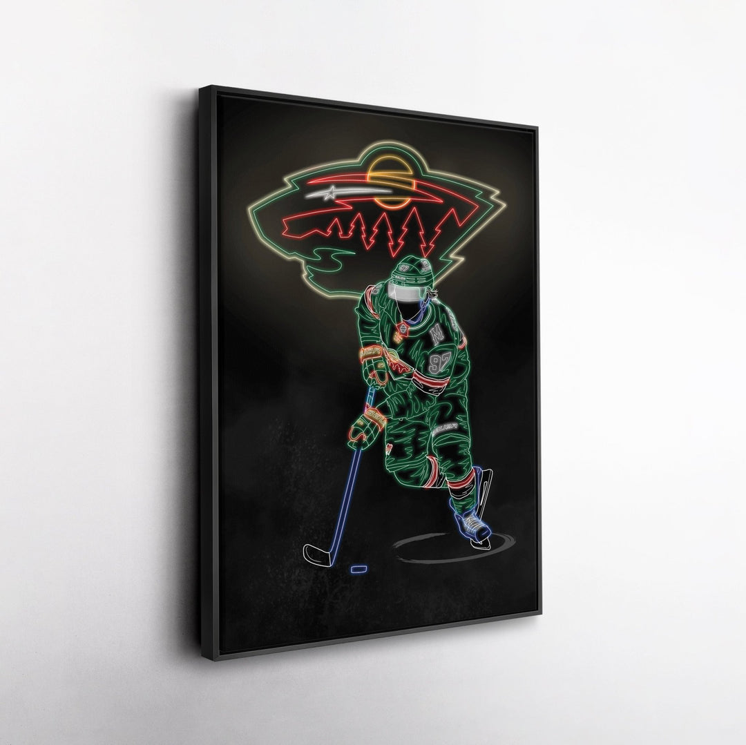 Kirill Kaprizov Neon Canvas Art | Wild Wall Decor - CanvasNeon
