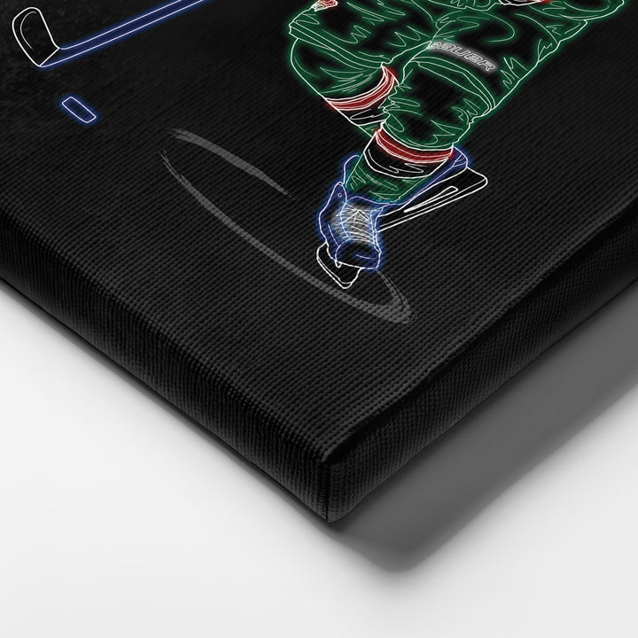 Kirill Kaprizov Neon Canvas Art | Wild Wall Decor - CanvasNeon