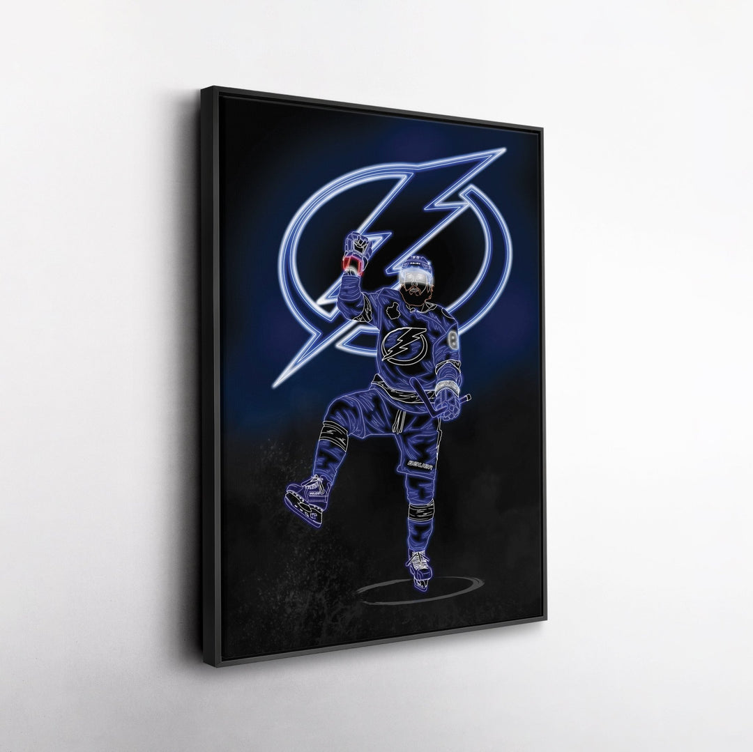 Nikita Kucherov Neon Canvas Art | Lightning Wall Decor - CanvasNeon