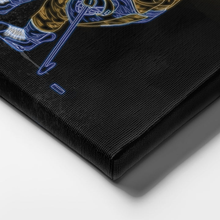 Roman Josi Neon Canvas Art | Predators Wall Decor - CanvasNeon