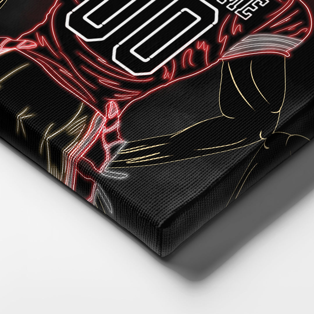 San Francisco 49ers Personalized Jersey Canvas | Neon Wall Art - CanvasNeon