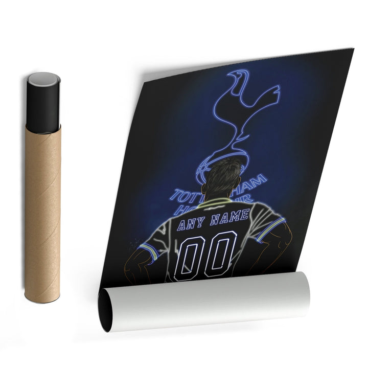 Tottenham Hotspur Personalized Jersey Canvas | Neon Wall Art - CanvasNeon