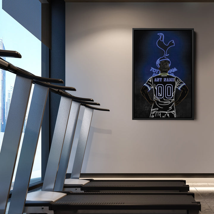 Tottenham Hotspur Personalized Jersey Canvas | Neon Wall Art - CanvasNeon