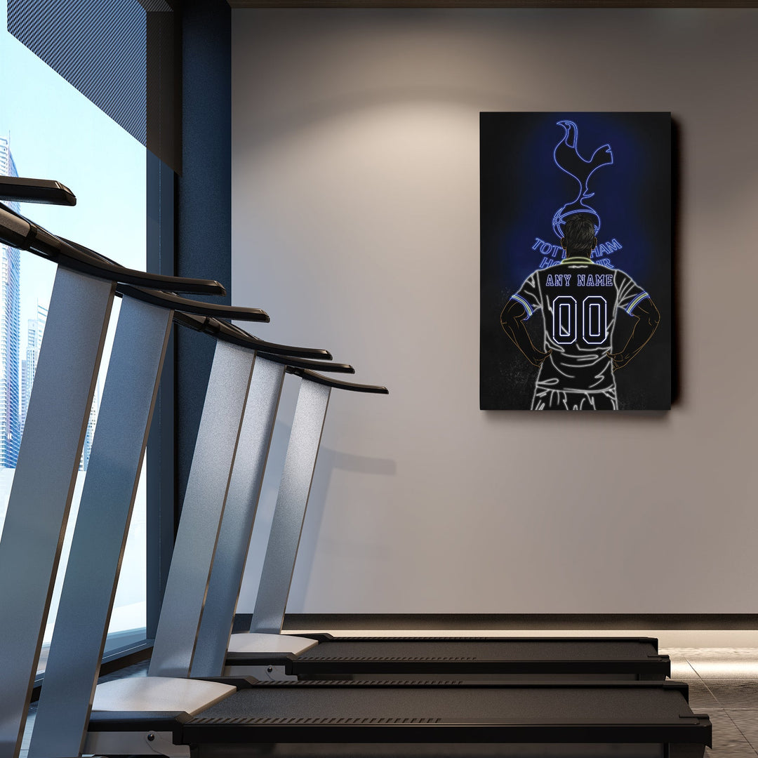 Tottenham Hotspur Personalized Jersey Canvas | Neon Wall Art - CanvasNeon