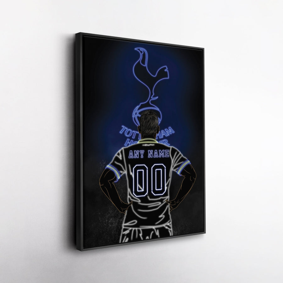 Tottenham Hotspur Personalized Jersey Canvas | Neon Wall Art - CanvasNeon