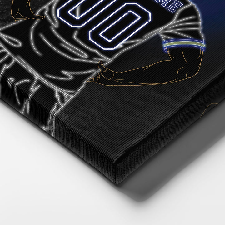 Tottenham Hotspur Personalized Jersey Canvas | Neon Wall Art - CanvasNeon