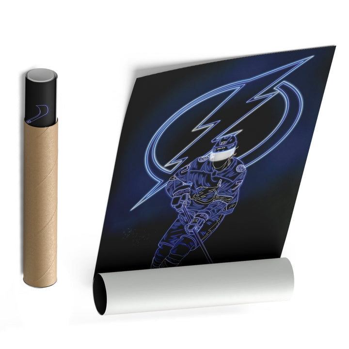 Victor Hedman Neon Canvas Art | Lightning Wall Decor - CanvasNeon