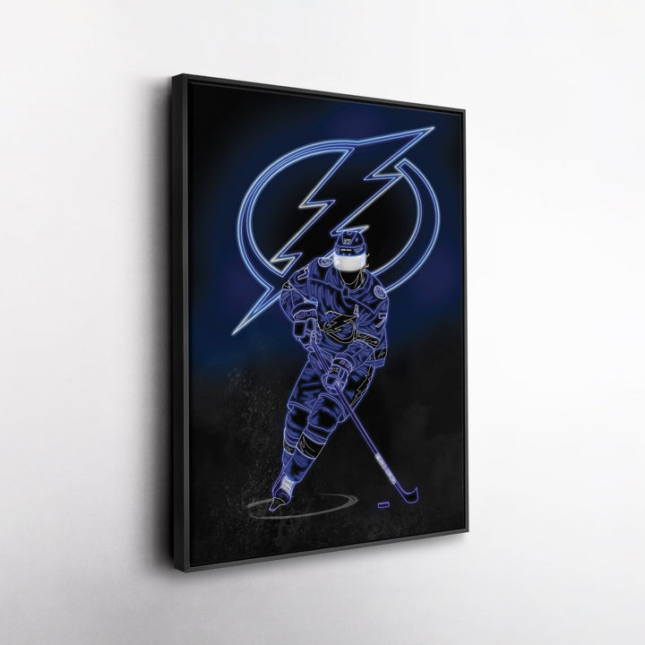 Victor Hedman Neon Canvas Art | Lightning Wall Decor - CanvasNeon