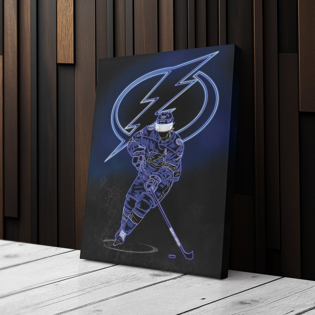 Victor Hedman Neon Canvas Art | Lightning Wall Decor - CanvasNeon
