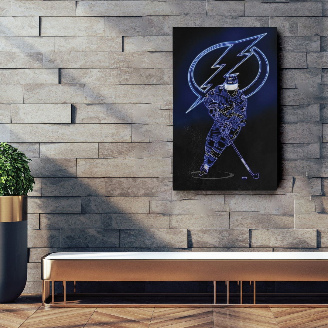 Victor Hedman Neon Canvas Art | Lightning Wall Decor - CanvasNeon