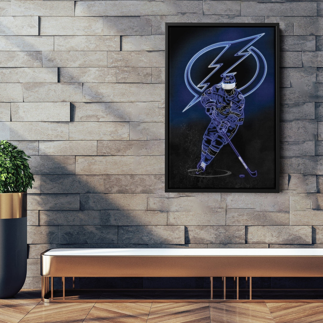 Victor Hedman Neon Canvas Art | Lightning Wall Decor - CanvasNeon