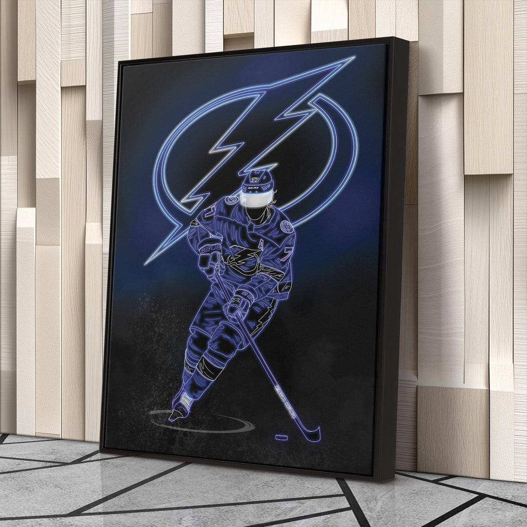 Victor Hedman Neon Canvas Art | Lightning Wall Decor - CanvasNeon