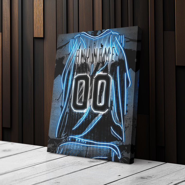 Orlando Magic Custom Jersey Canvas | Neon Wall Art