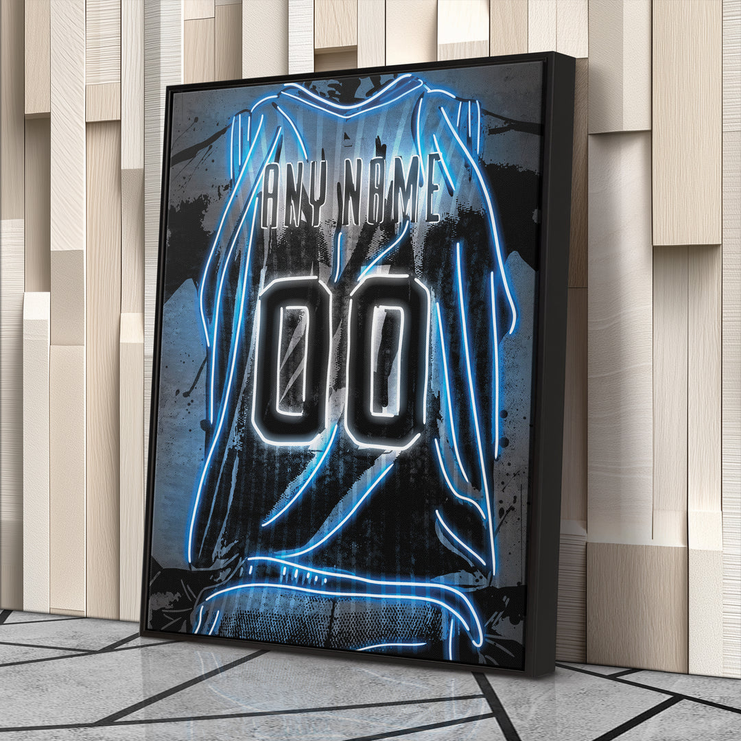 Orlando Magic Custom Jersey Canvas | Neon Wall Art
