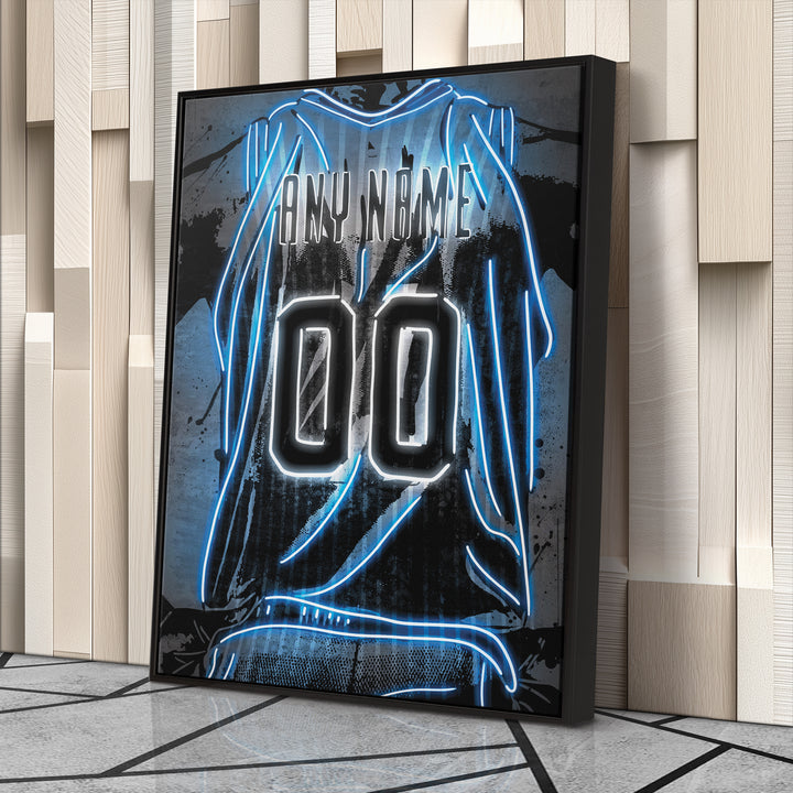 Orlando Magic Custom Jersey Canvas | Neon Wall Art