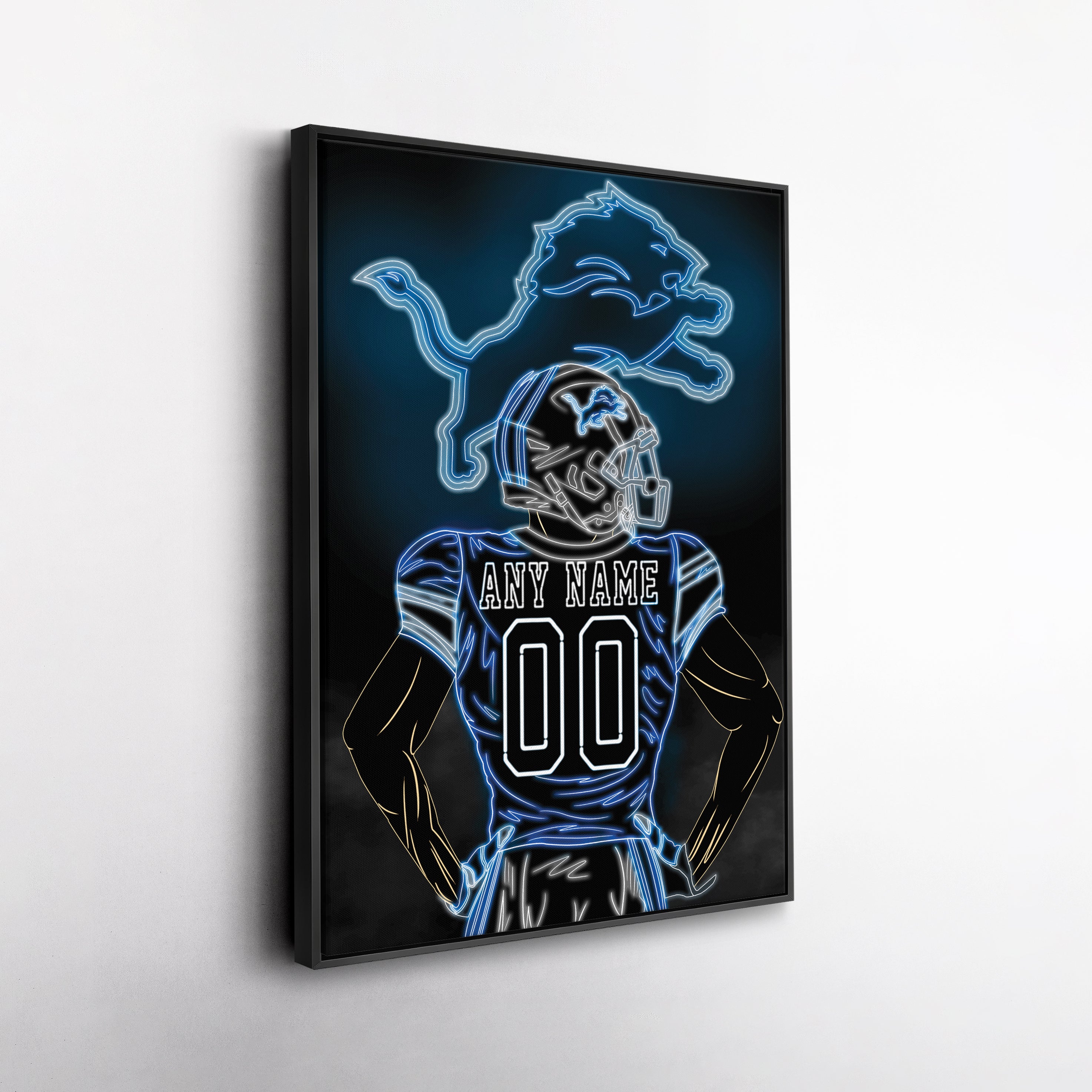 NEON Jersey Edition | Custom Neon Art Canvas Prints