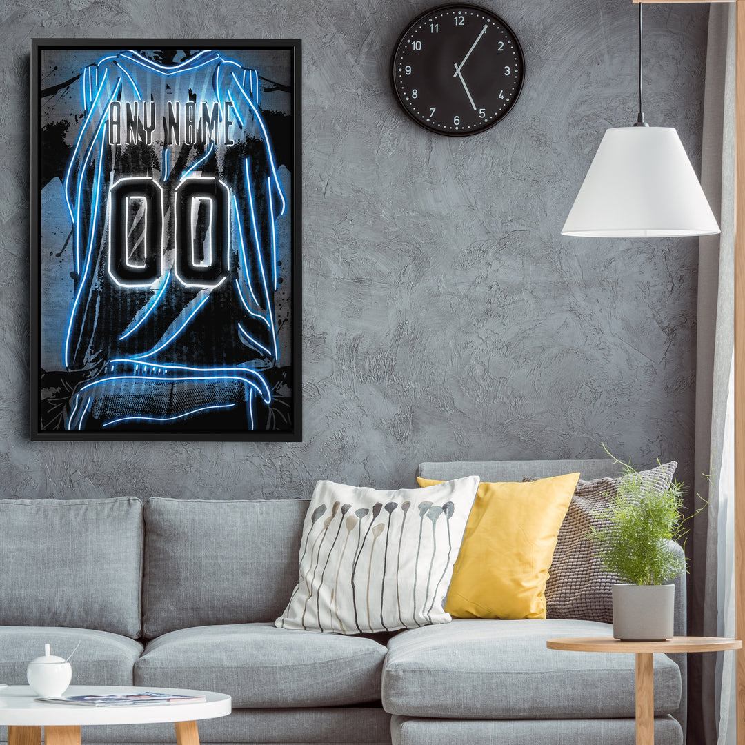 Orlando Magic Custom Jersey Canvas | Neon Wall Art