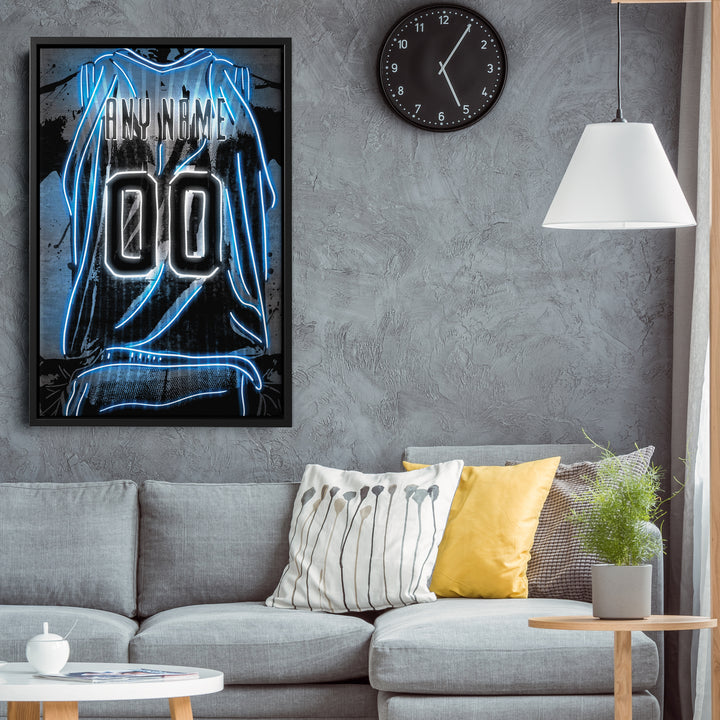 Orlando Magic Custom Jersey Canvas | Neon Wall Art