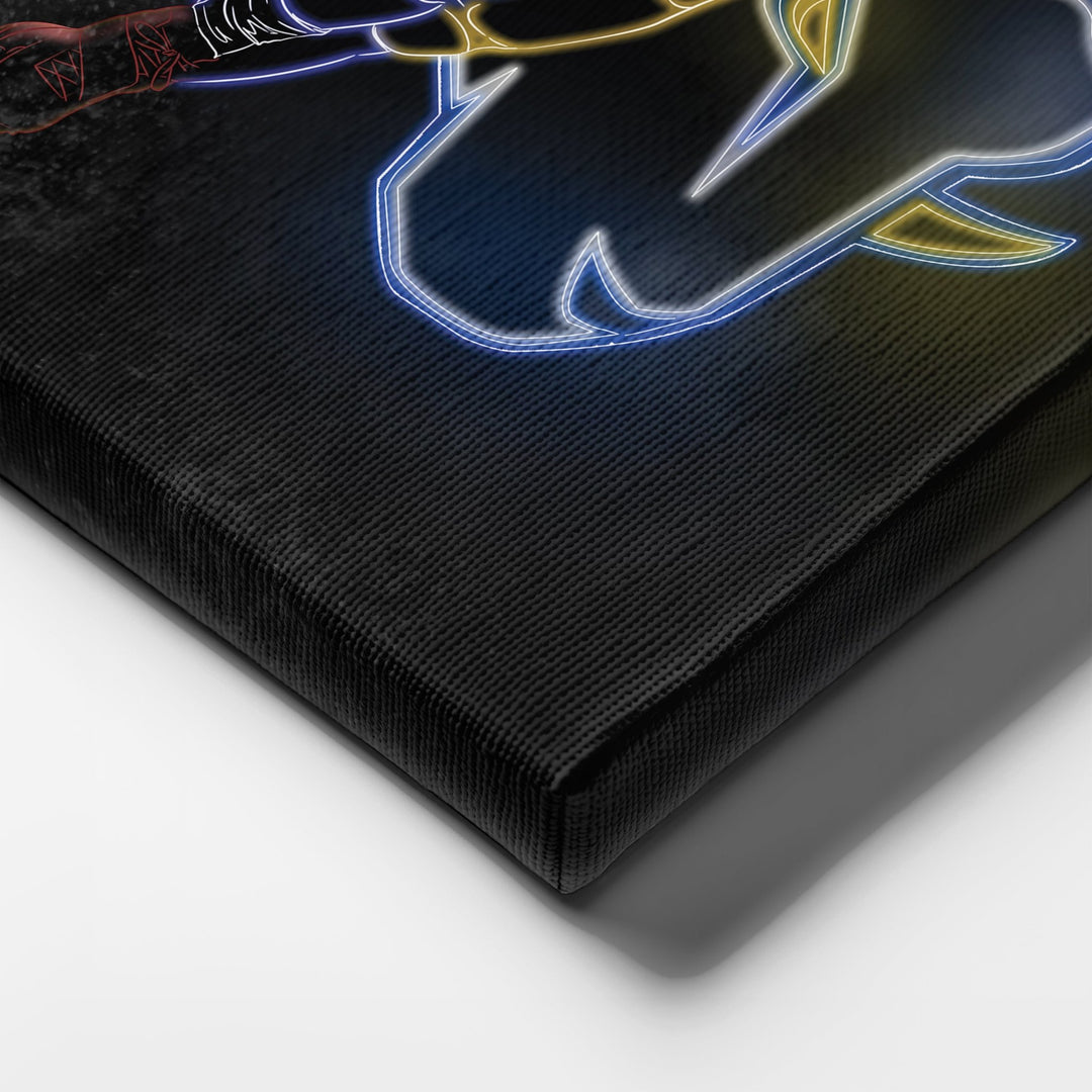 Aaron Donald Neon Canvas Art | Rams Wall Decor - CanvasNeon