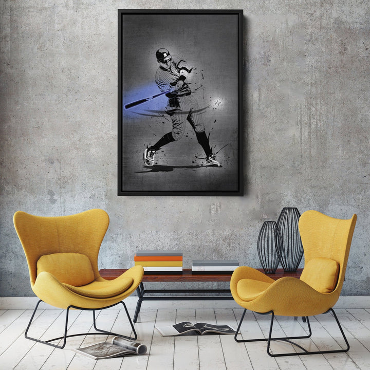 Aaron Judge Neon Canvas Art | Modern Wall Decor for Yankees Fans - CanvasNeon
