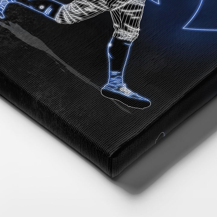 Aaron Judge Neon Canvas Art | Yankees Wall Decor - CanvasNeon