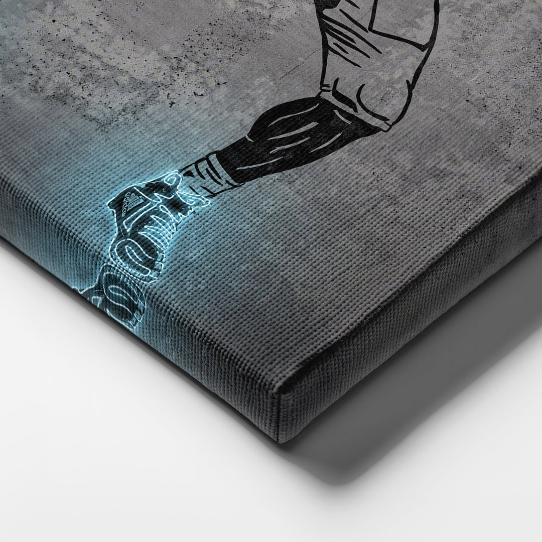 Aaron Rodgers Neon Canvas Art | Modern Wall Decor for Packers Fans - CanvasNeon