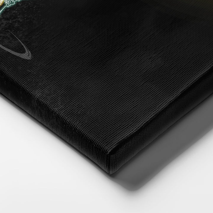 Aaron Rodgers Neon Canvas Art | Packers Wall Decor - CanvasNeon
