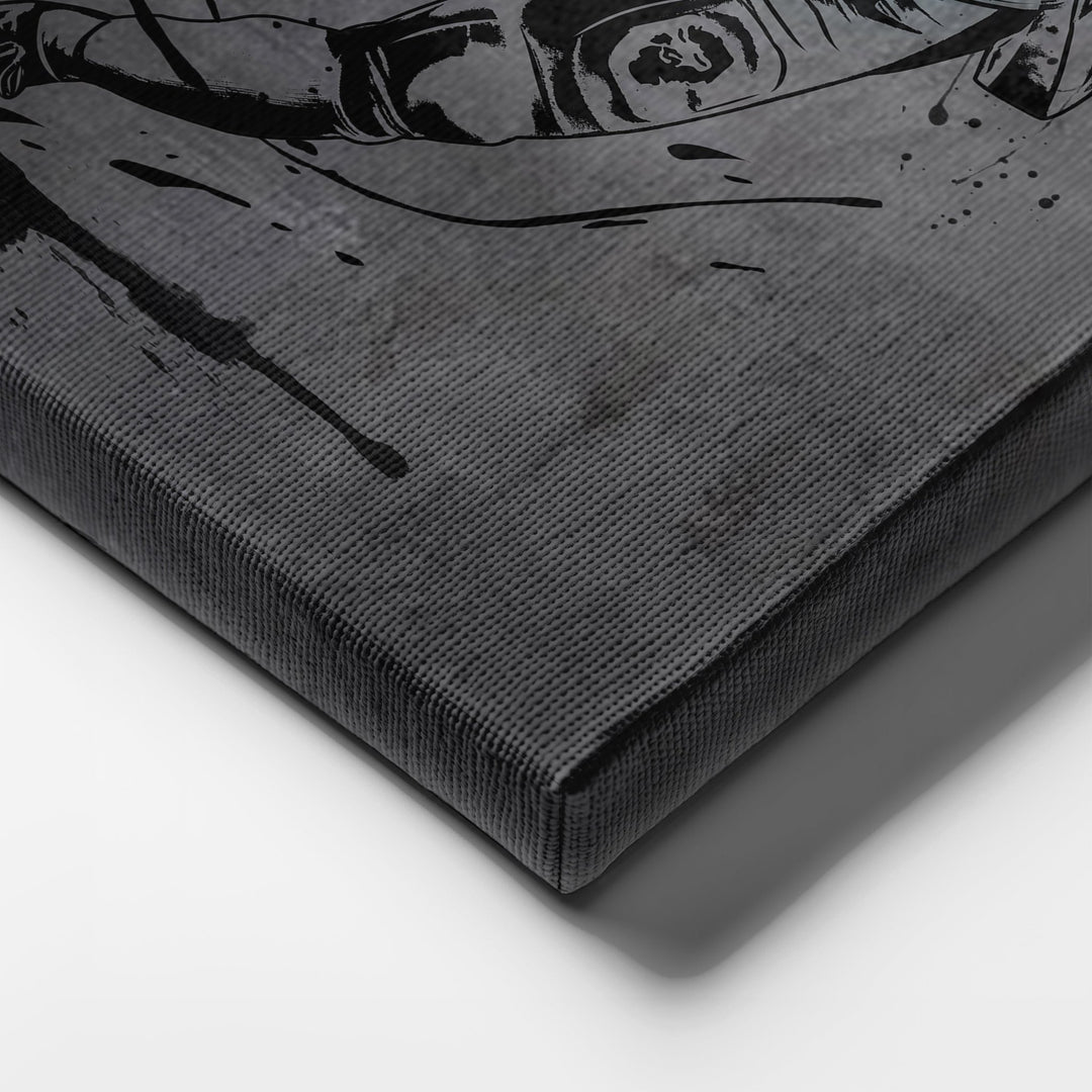 A.J. Brown Neon Canvas Art | Modern Wall Decor for Eagles Fans - CanvasNeon