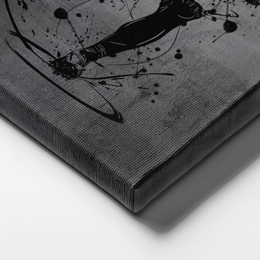 Alvin Kamara Neon Canvas Art | Modern Wall Decor for Saints Fans - CanvasNeon