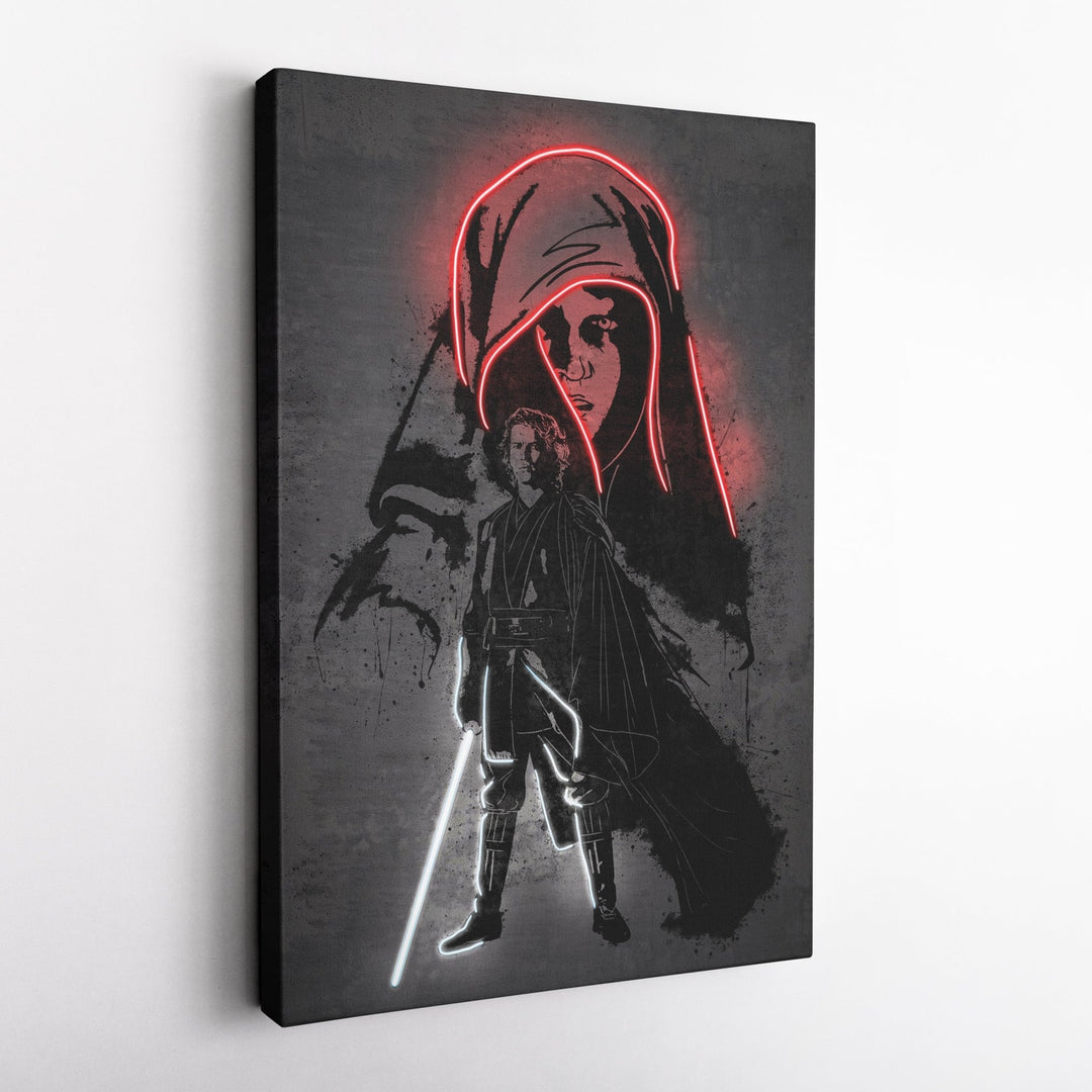 Anakin Skywalker Canvas | Star Wars Neon Wall Art - CanvasNeon