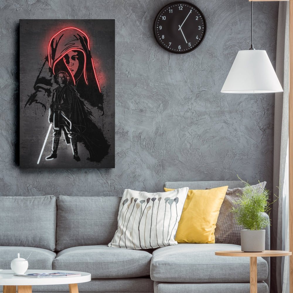 Anakin Skywalker Canvas | Star Wars Neon Wall Art - CanvasNeon