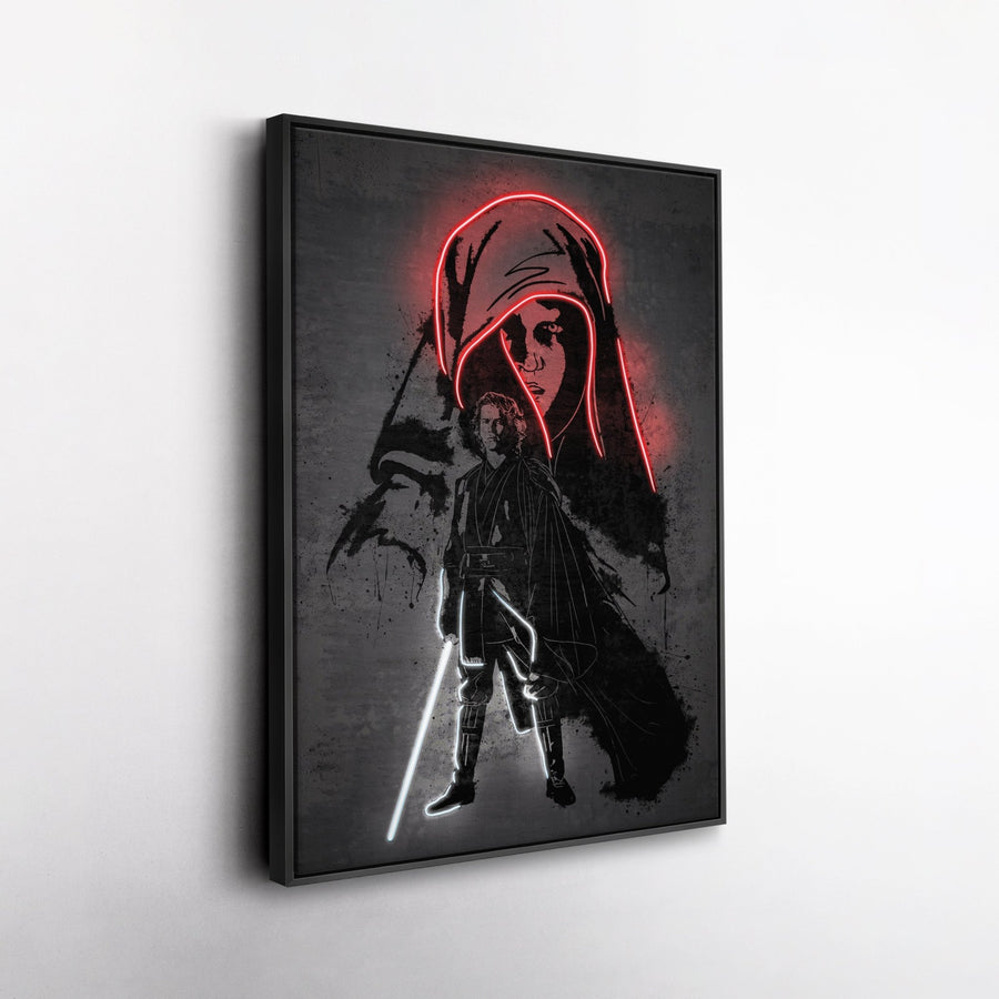 Anakin Skywalker Canvas | Star Wars Neon Wall Art - CanvasNeon