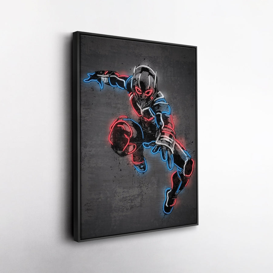 Ant - Man Canvas | Marvel Neon Wall Art - CanvasNeon