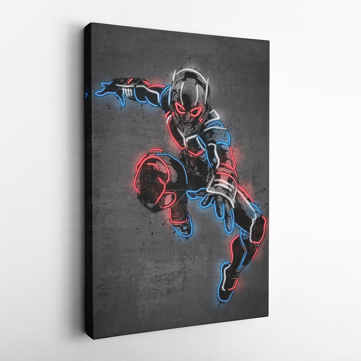 Ant - Man Canvas | Marvel Neon Wall Art - CanvasNeon