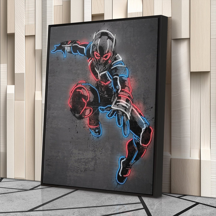 Ant - Man Canvas | Marvel Neon Wall Art - CanvasNeon