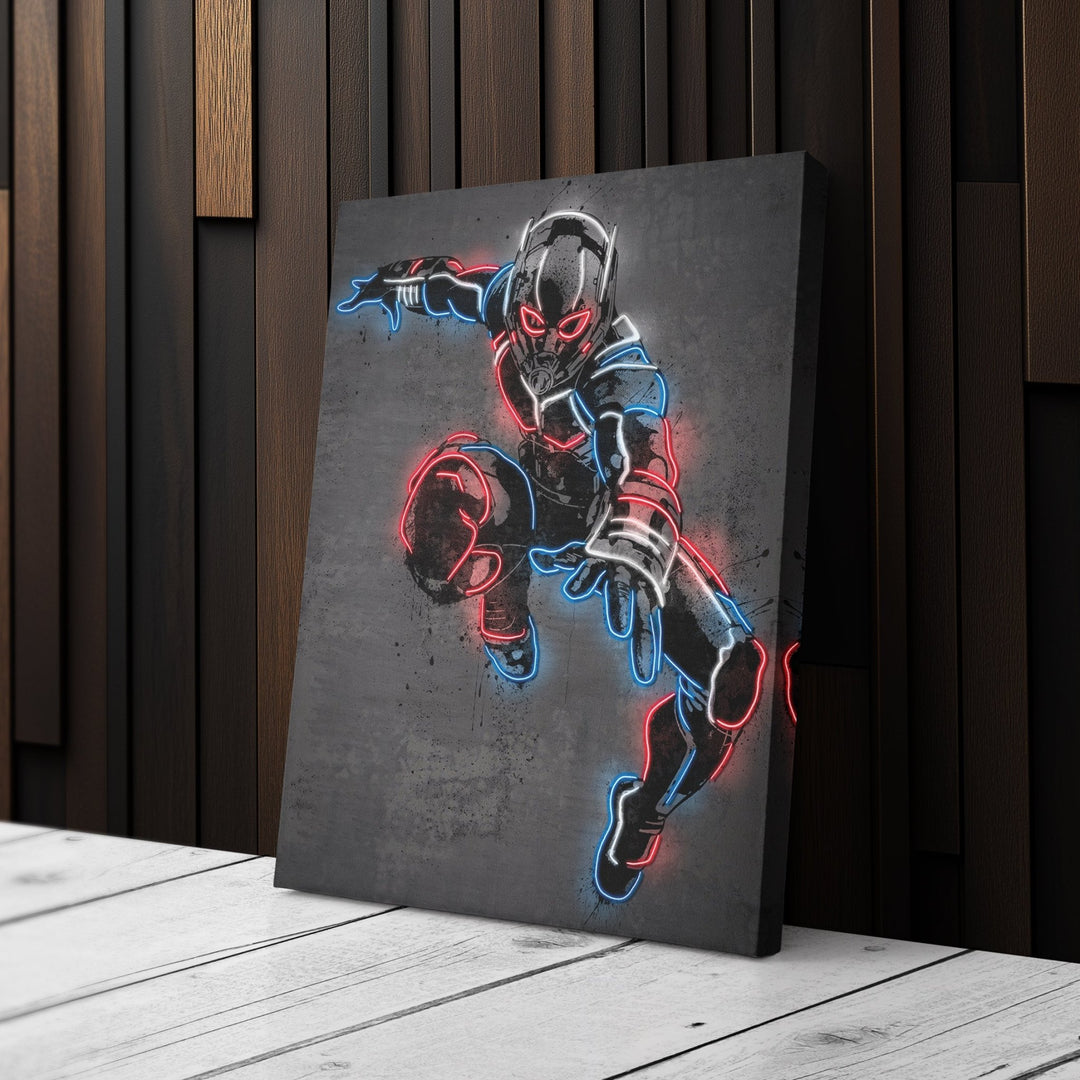 Ant - Man Canvas | Marvel Neon Wall Art - CanvasNeon