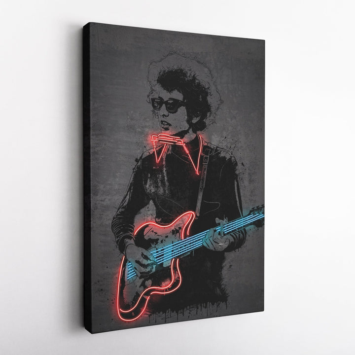 Aretha Franklin Neon Canvas Art | Music Wall Decor - CanvasNeon