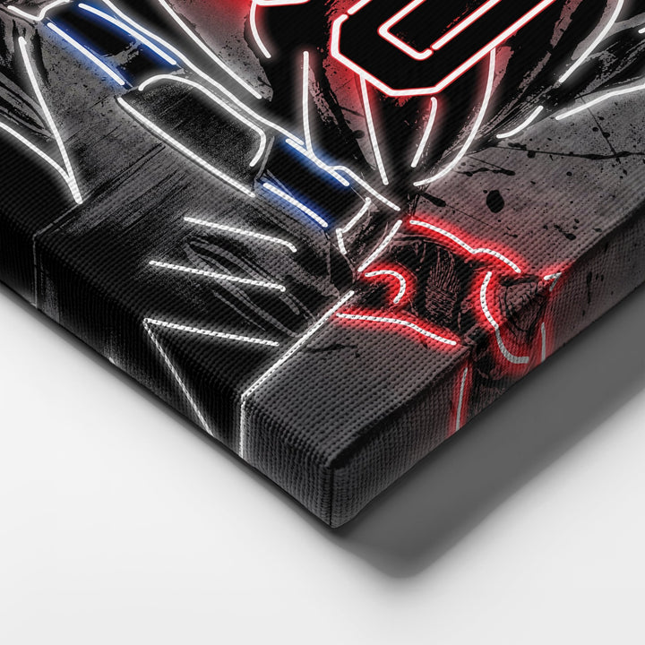 Atlanta Braves Custom Jersey Canvas | Neon Wall Art - CanvasNeon