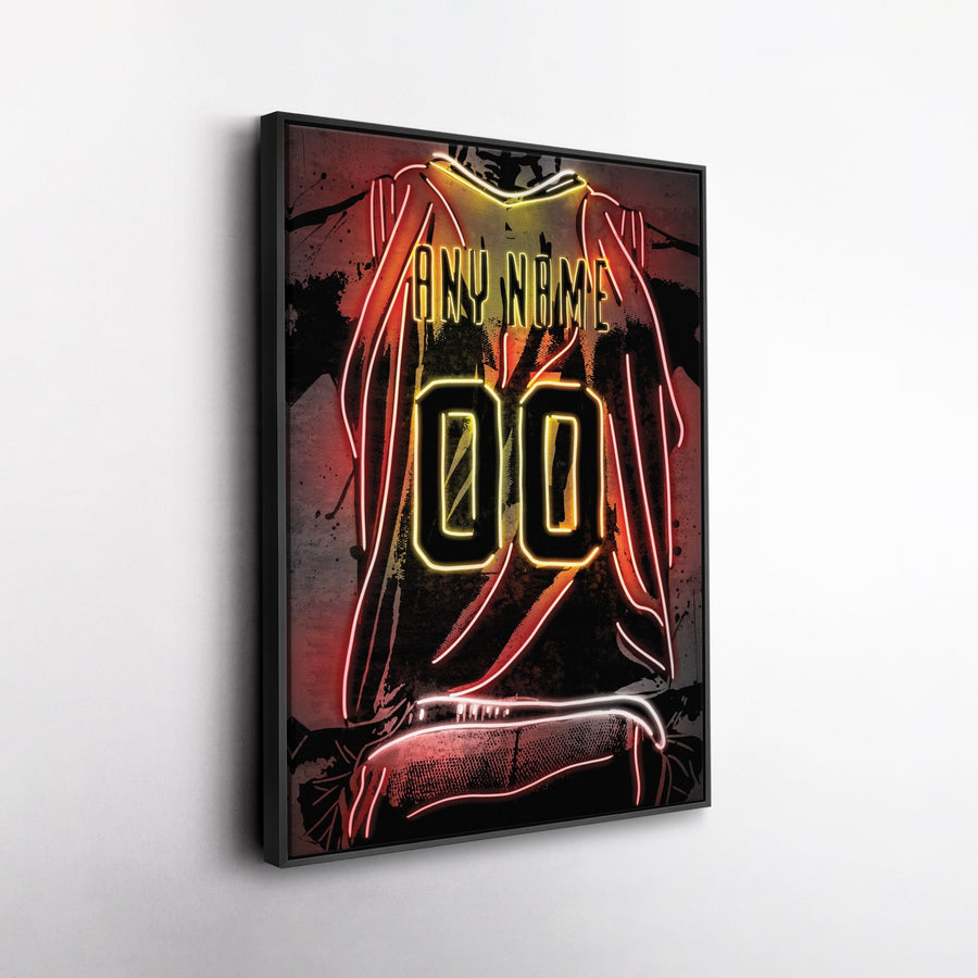 Atlanta Hawks Custom Jersey Canvas | Neon Wall Art - CanvasNeon