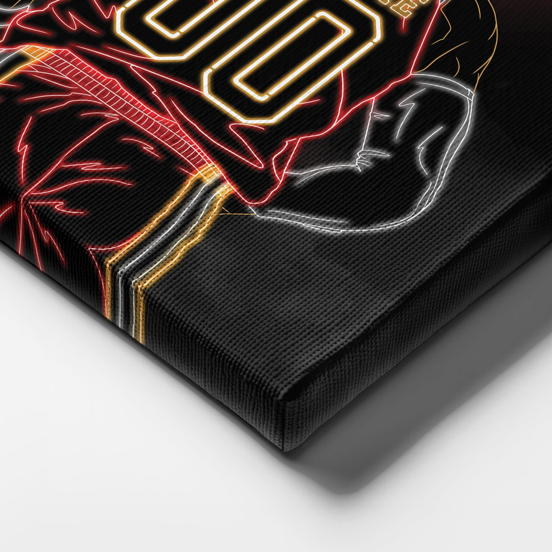 Atlanta Hawks Personalized Jersey Canvas | Neon Wall Art - CanvasNeon