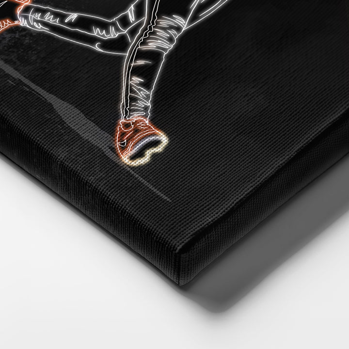 Barry Bonds Neon Canvas Art | Giants Wall Decor - CanvasNeon