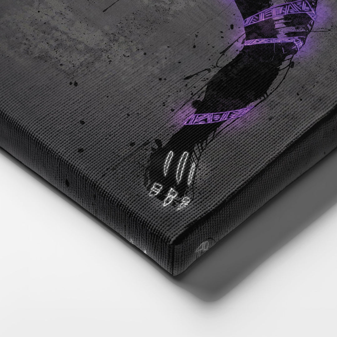 Black Panther Canvas | Marvel Neon Wall Art - CanvasNeon