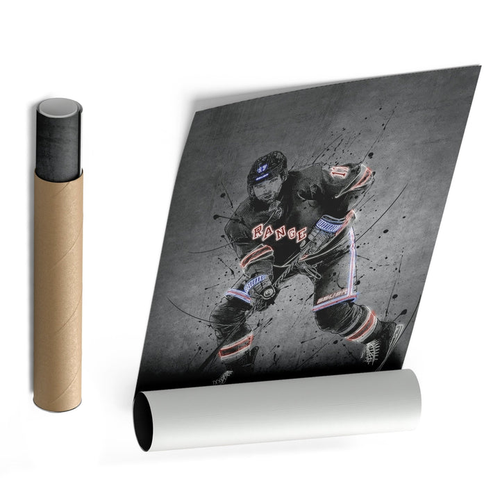 Blake Wheeler Neon Canvas Art | Modern Wall Decor for Rangers Fans - CanvasNeon