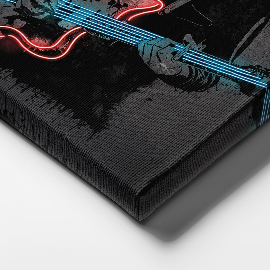 Bob Dylan Neon Canvas Art | Music Wall Decor - CanvasNeon